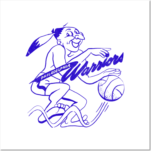 Defunct - Philadelphia Warriors ABA Basketball Wall Art by LocalZonly